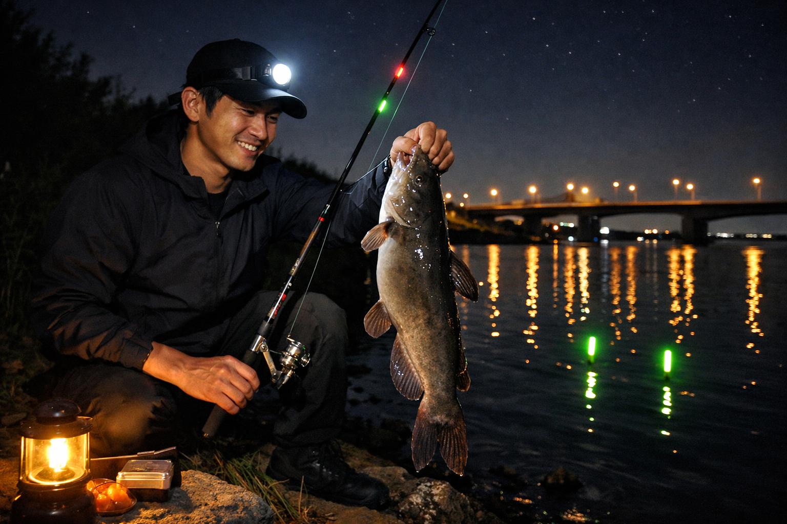 【完全ガイド】アメリカナマズ夜釣りの釣り方とポイントを徹底解説！