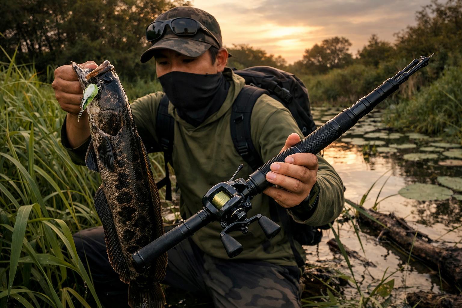 雷魚のパワーに負けない最強パックロッドはこれだ！遠征で使えるモデルを実釣インプレ