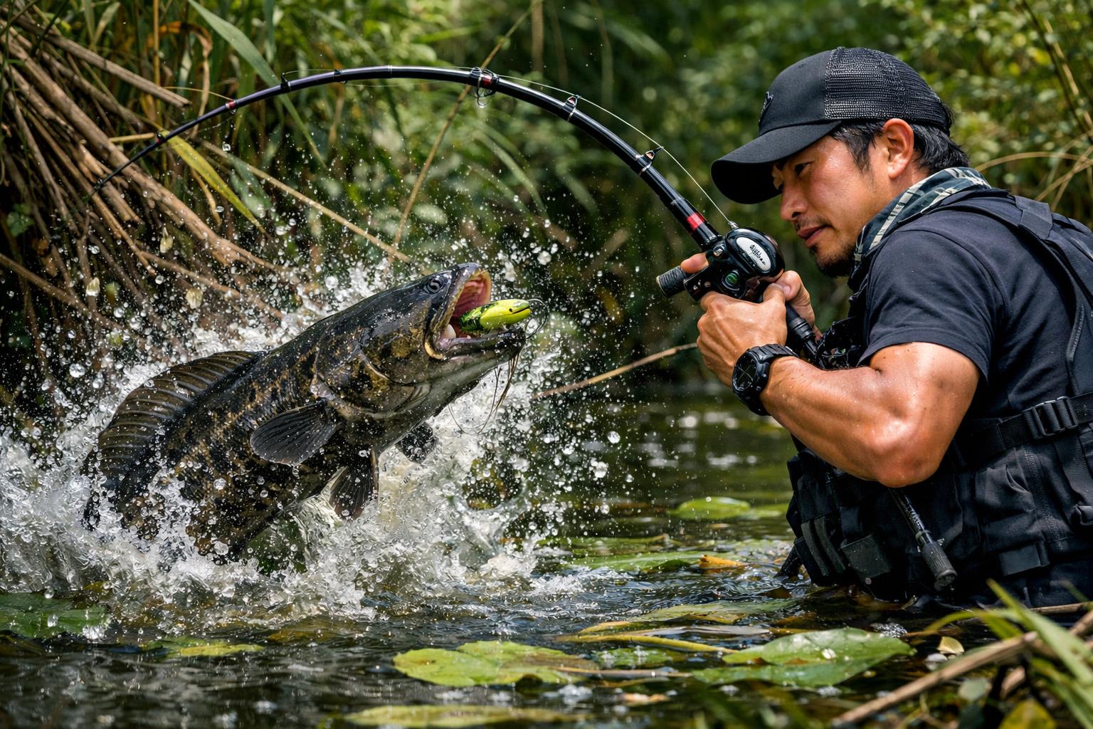 パワーで圧倒！ヘビーカバーを制する雷魚・怪魚用最強ロッド特集