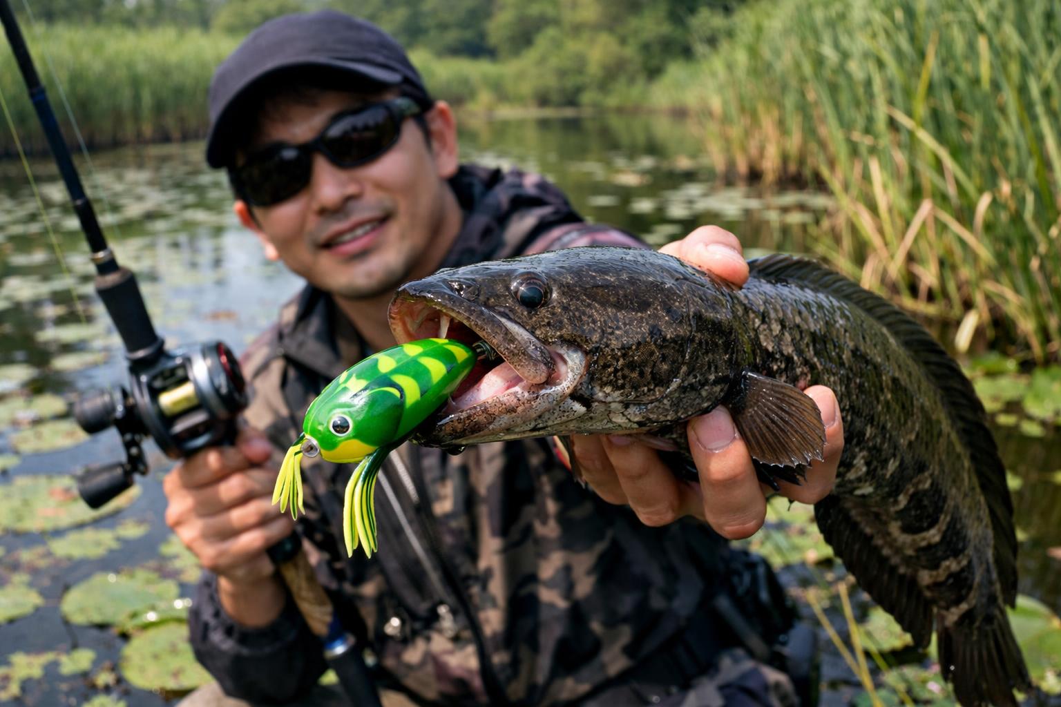 コスパ最強の雷魚釣り！ダイソーのフロッグ実力検証と釣果を倍増させる3つのコツ