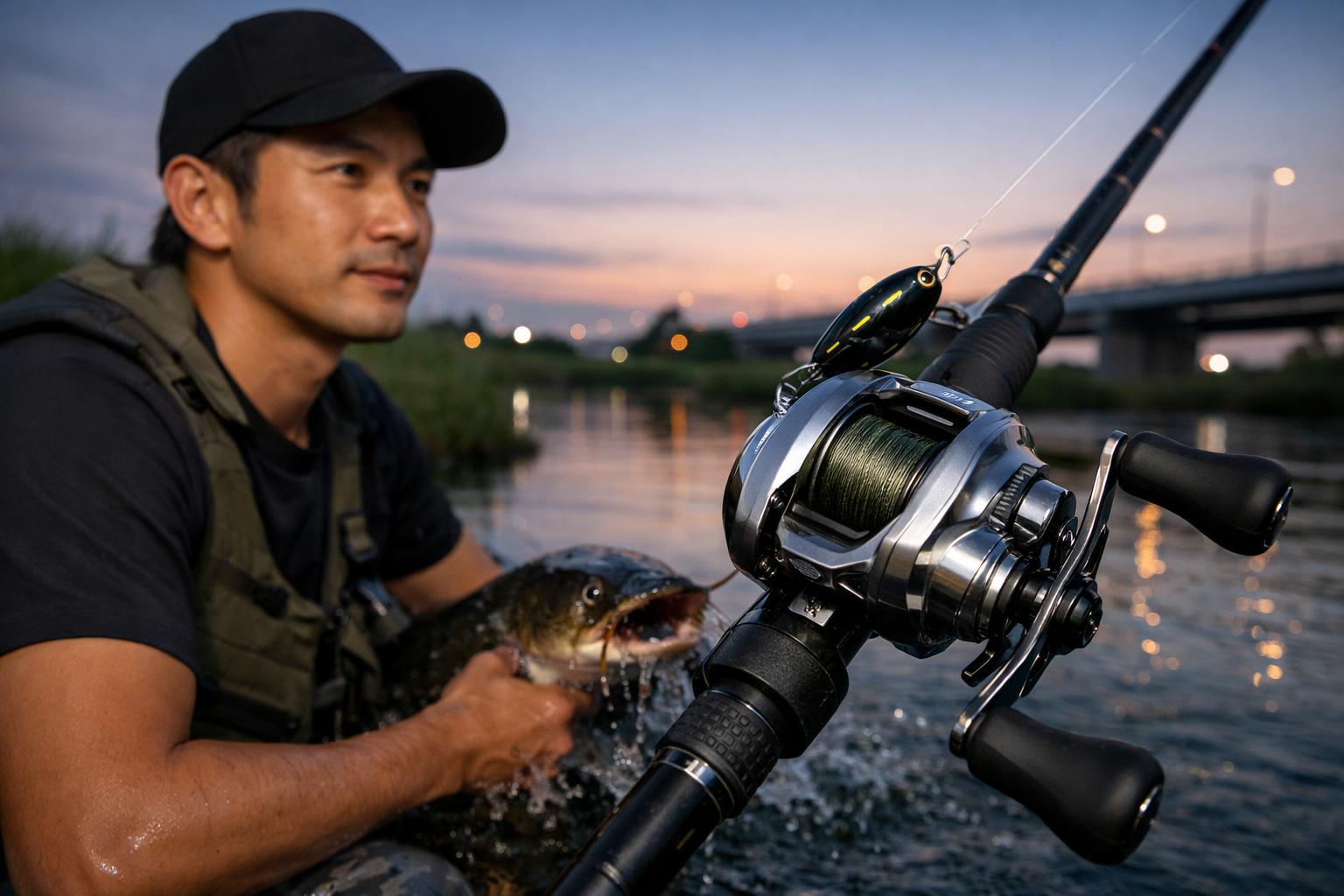 【徹底インプレ】バンタムMGLはナマズ釣りの最強リールか？PEセッティングも解説
