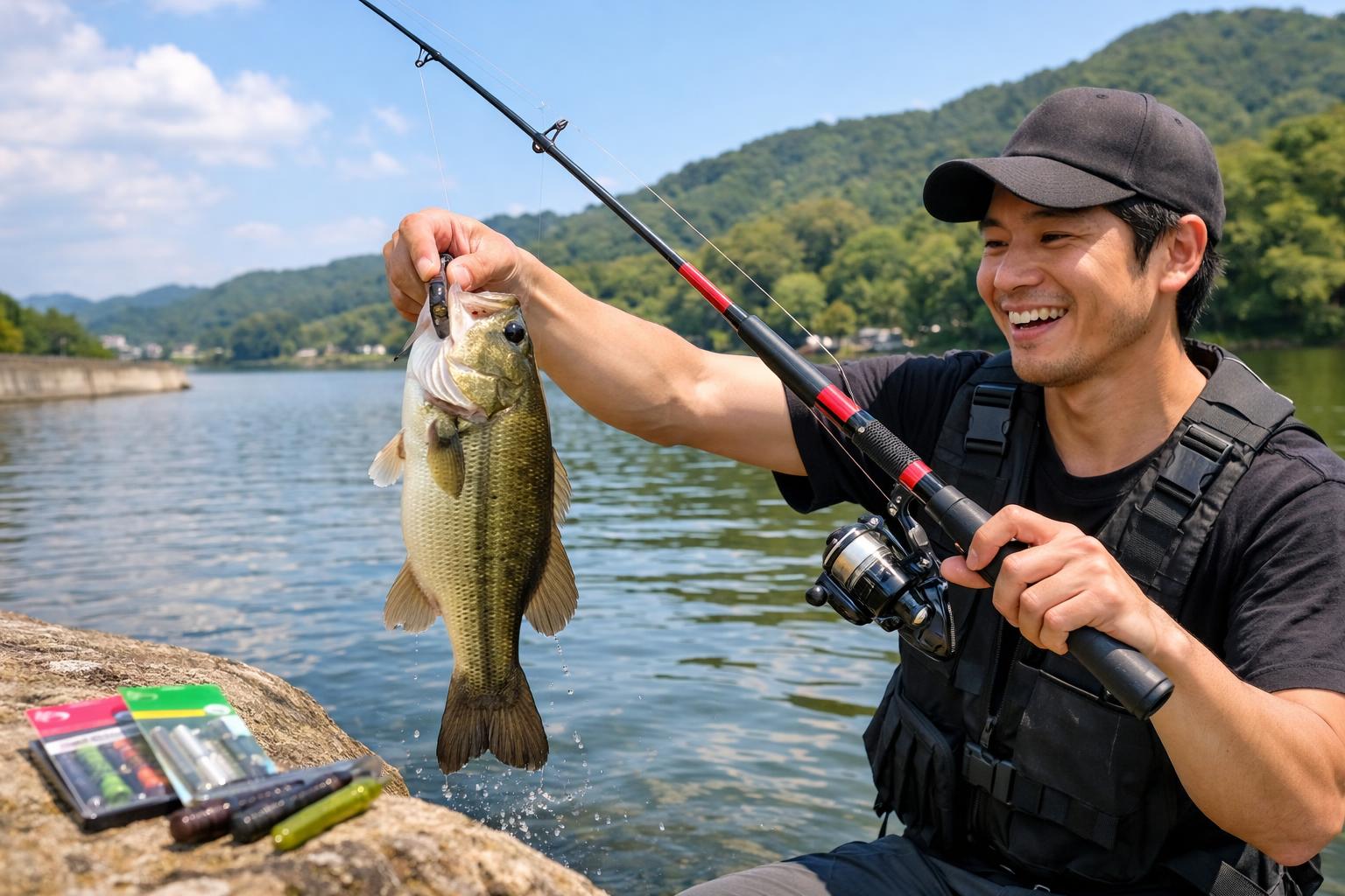 ダイソーのルアーロッドでバス釣りは可能？驚きの実力を徹底解説！
