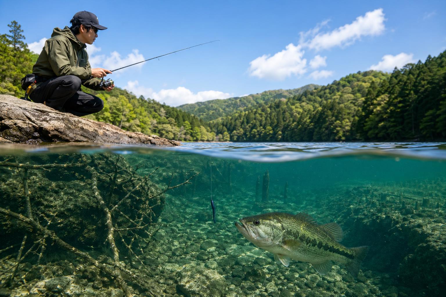 バス釣りの基本！今日から使えるフィールドの水深の測り方を徹底解説